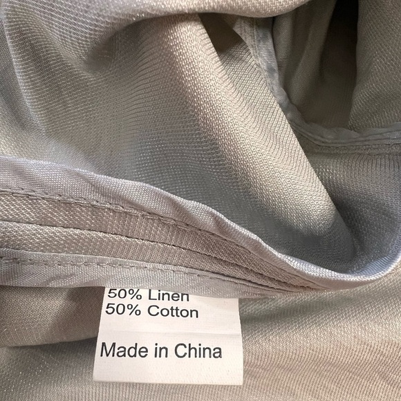 NWT! Redwood Court Double Knit Silver Gray Linen Poly Shark Skin Jacket. Size L - Picture 13 of 14